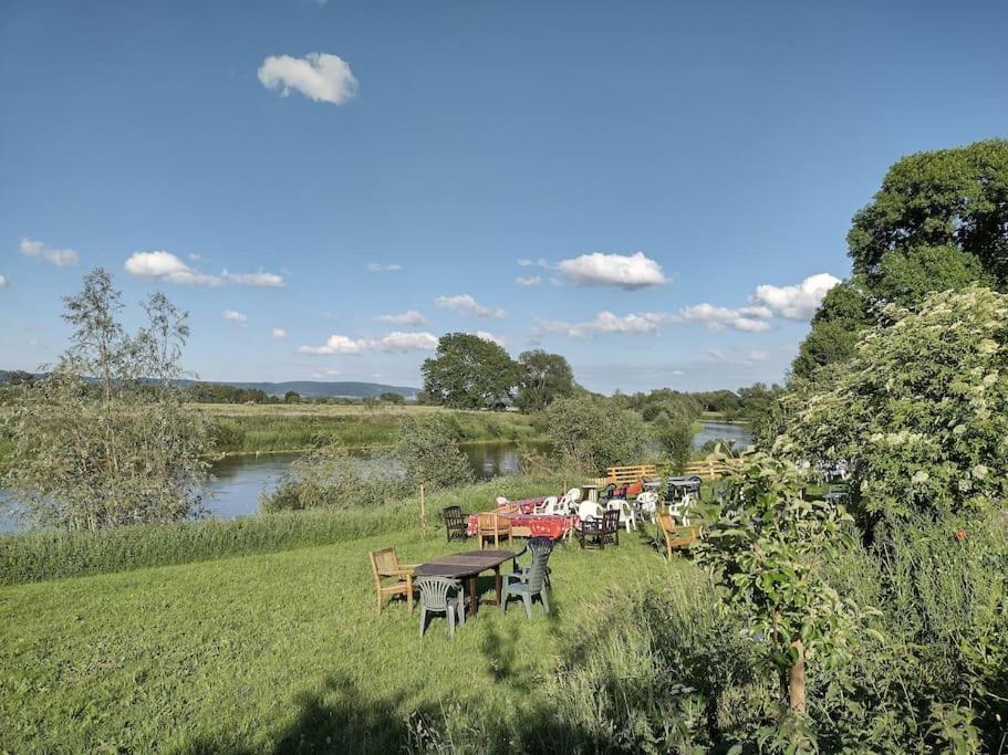 Ferienwohnung Mit Weserblick Und Kamin Hessisch Oldendorf Zewnętrze zdjęcie